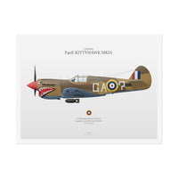 P40E Kittyhawk MKIA - Rolled Poster