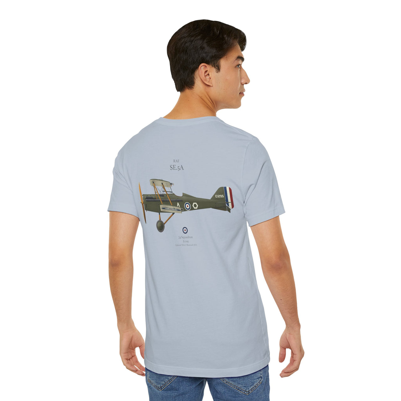 RAF SE.5A - T-shirt printed on back