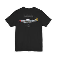 P-51D Mustang 'Shimmy V' - T-shirt printed on back