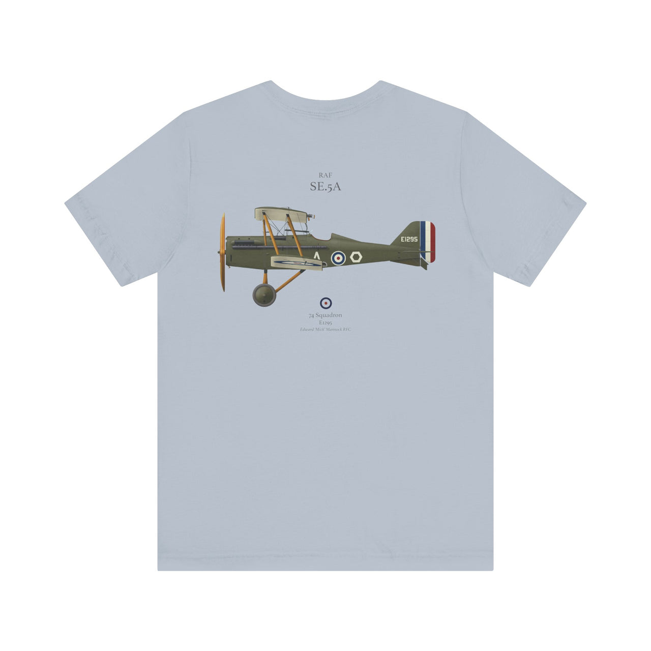 RAF SE.5A - T-shirt printed on back