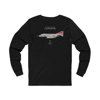 F-4J Phantom 'Tomcatters' - Long-Sleeve T-shirt printed on back