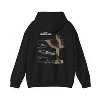 Hawker Hurricane - Hoodie printed on back
