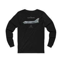 A-7D Corsair II - Long-Sleeve T-shirt printed on back