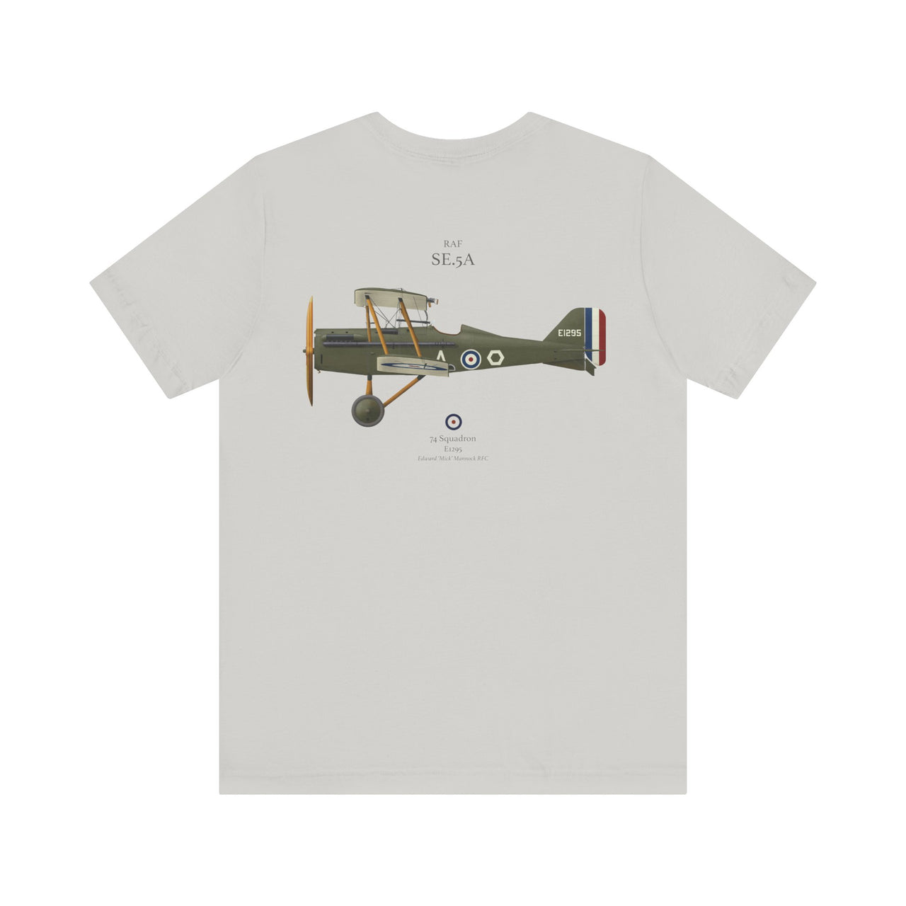 RAF SE.5A - T-shirt printed on back