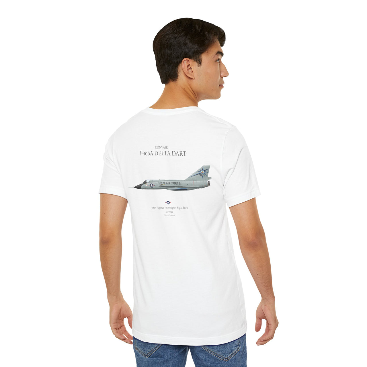 F-106A Delta Dart - T-shirt printed on back