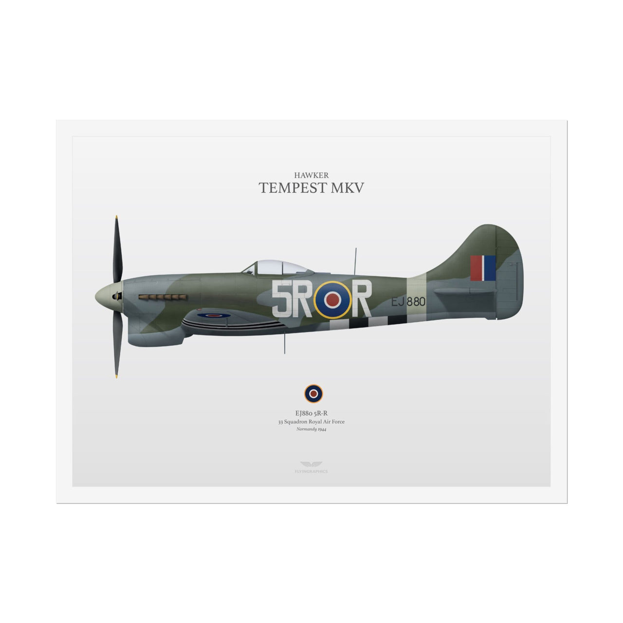 Hawker Tempest MKV -  Rolled Poster