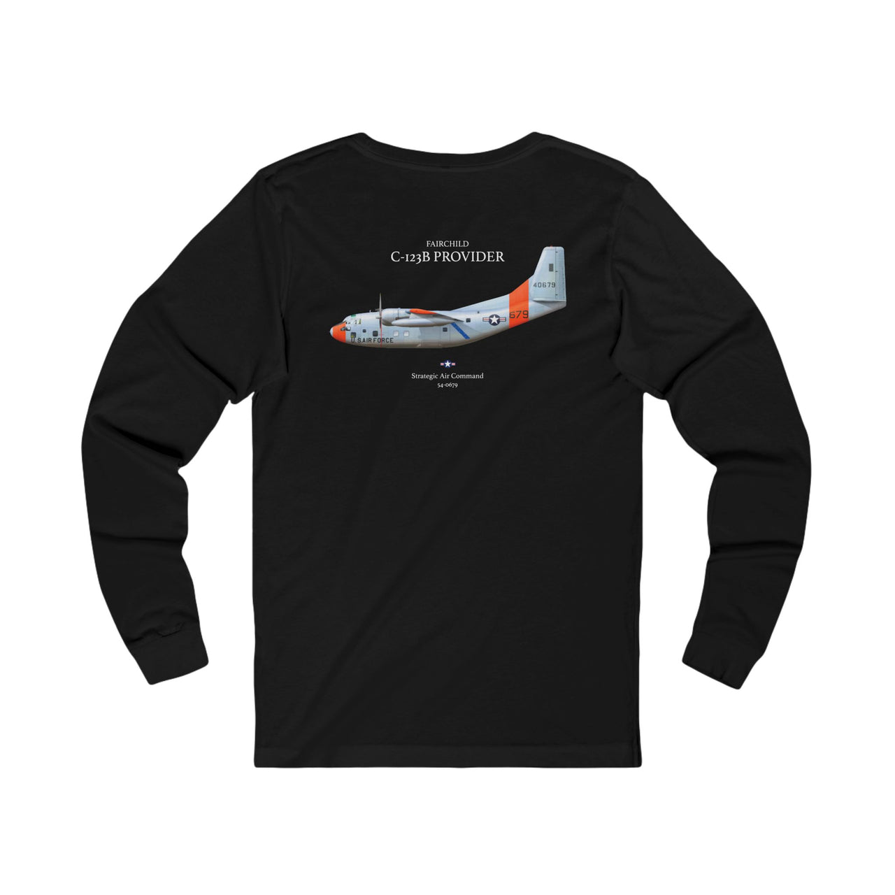 C-123B Provider - Long-Sleeve T-shirt printed on back