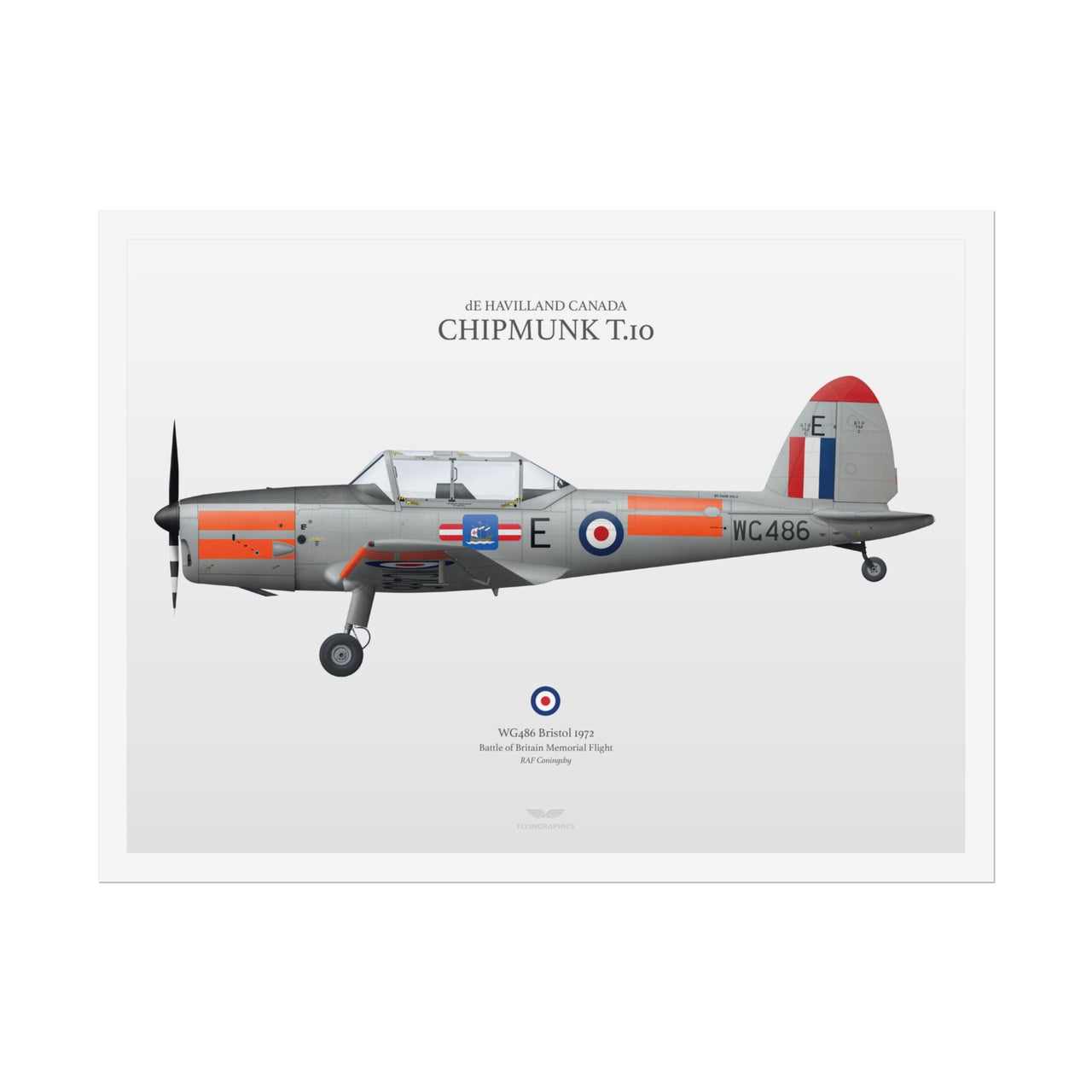 de Havilland Canada Chipmunk T.10 -  Rolled Poster