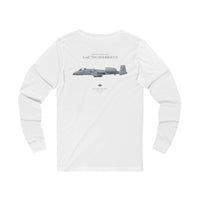 Thumbnail for A-10C Thunderbolt II - Long-Sleeve T-shirt printed on back