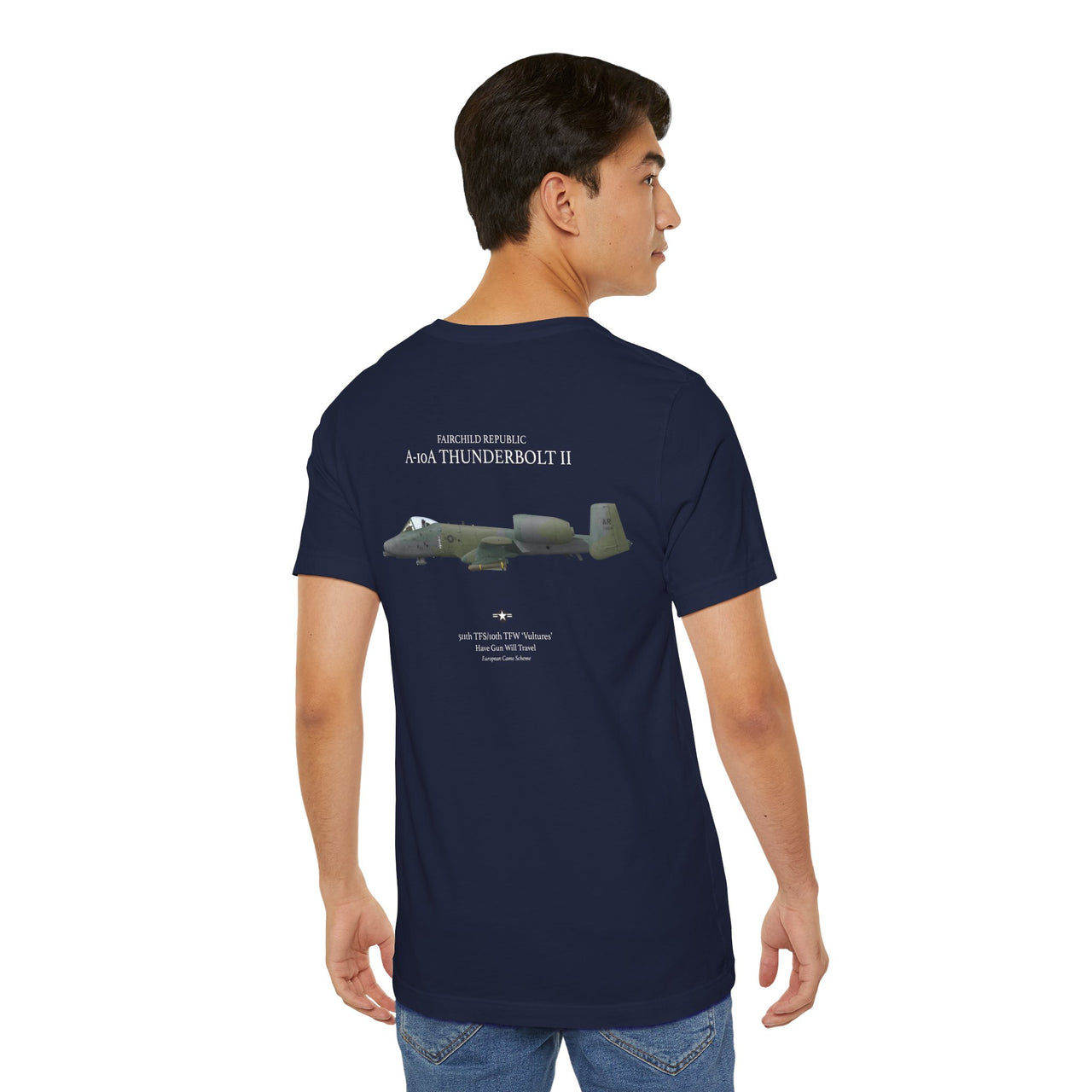 A-10A Thunderbolt II - T-shirt printed on back