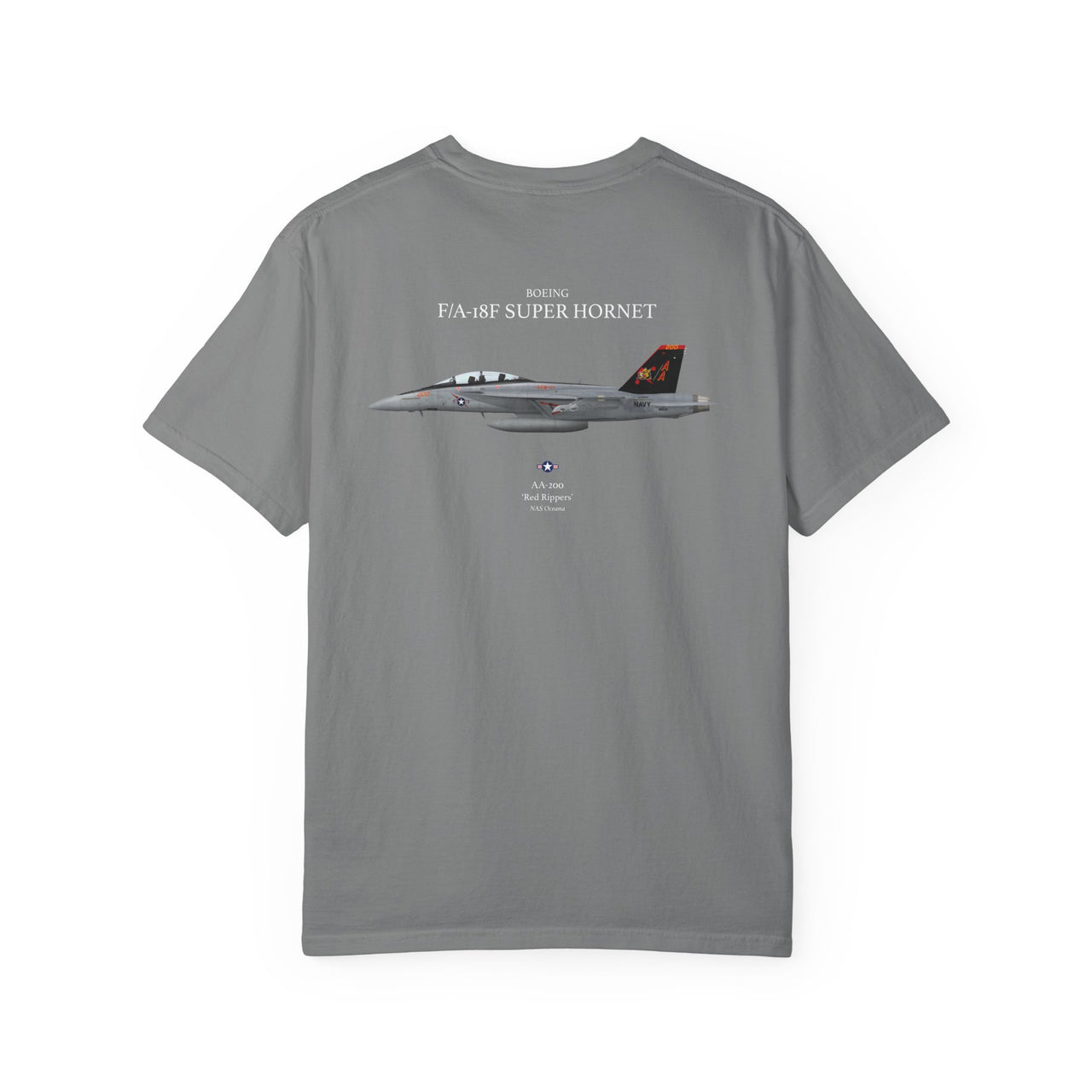 F/A-18F Super Hornet 'Red Rippers' - T-shirt printed on back