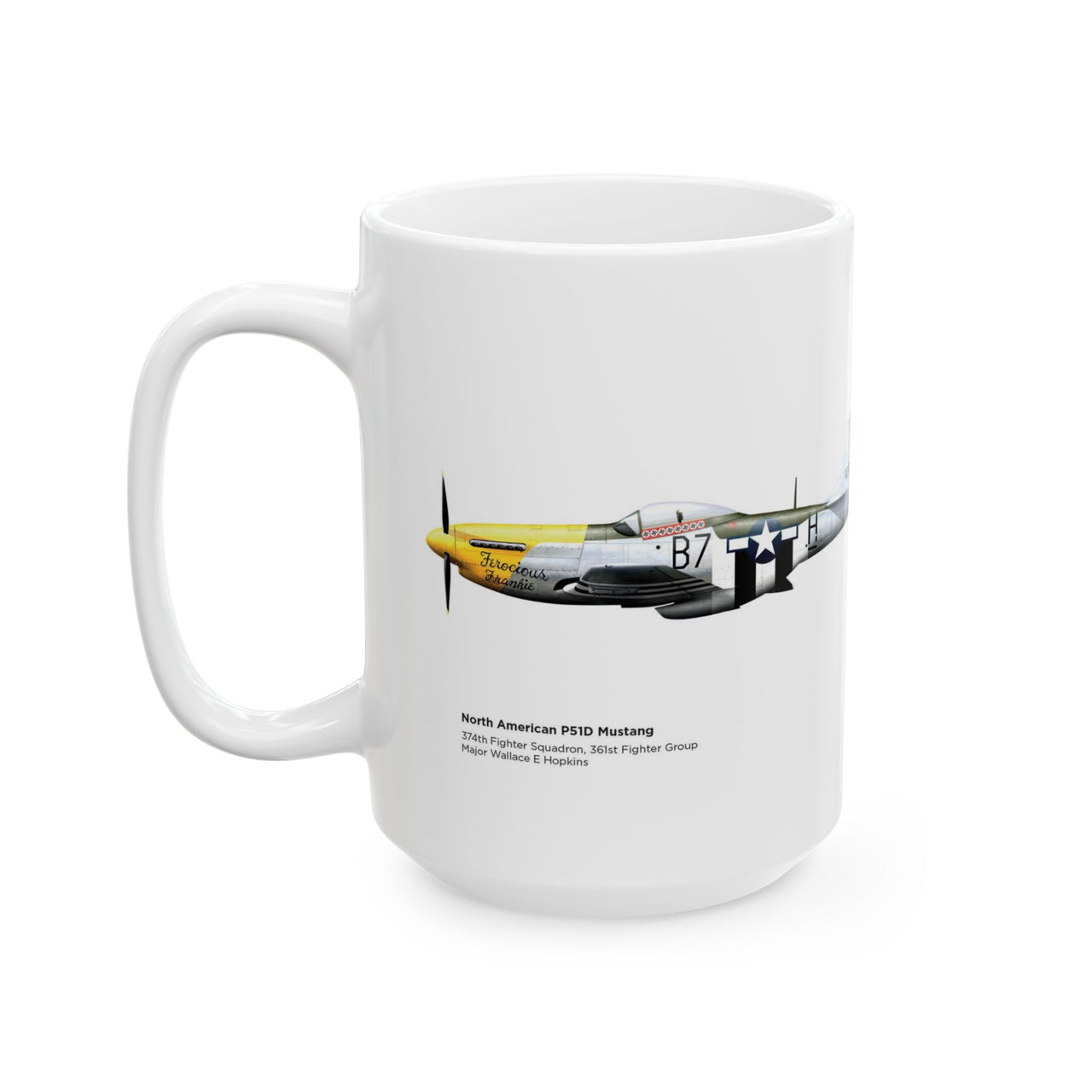 Mustang 'Ferocious Frankie' -  Ceramic Mug (11oz, 15oz)