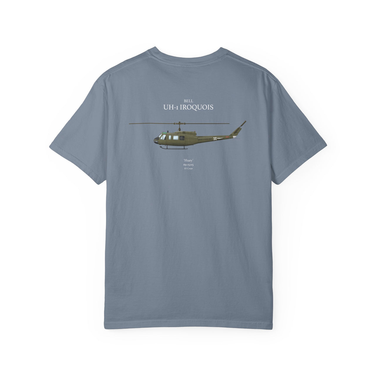 UH-1 Iroquois 'Huey' - T-shirt printed on back