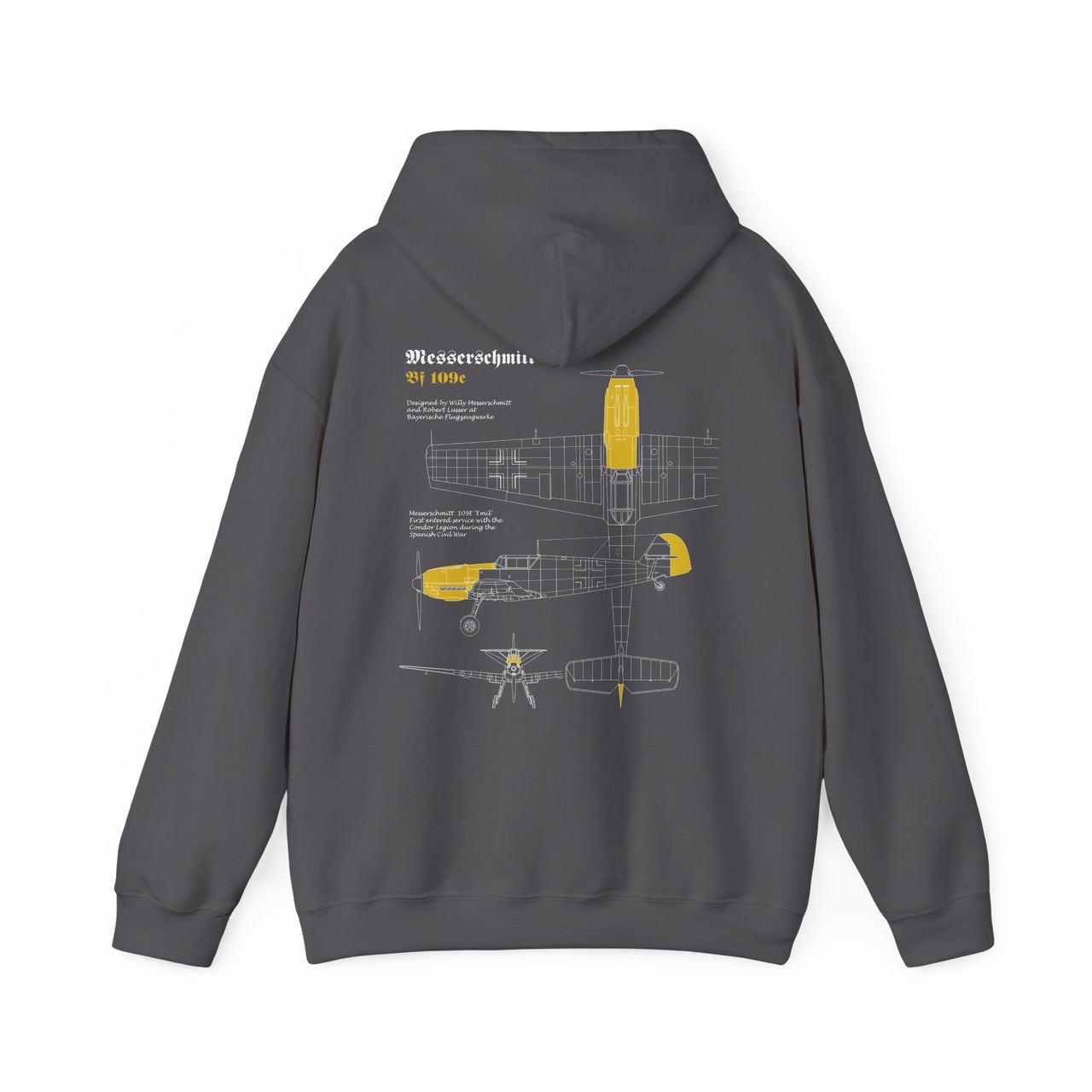 Messerschmitt 109 - Hoodie printed on back