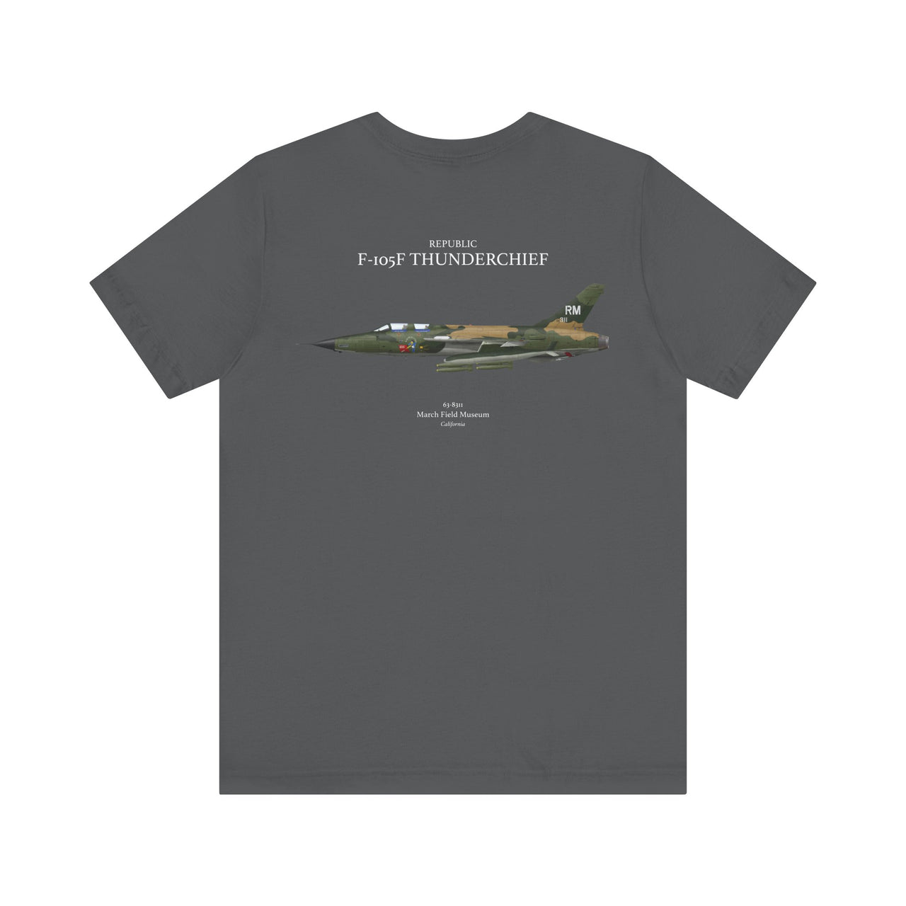 F-105 F Thunderchief - T-shirt printed on back