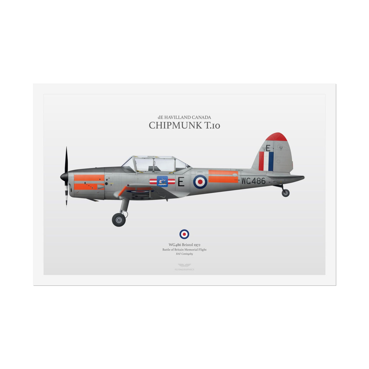 de Havilland Canada Chipmunk T.10 -  Rolled Poster