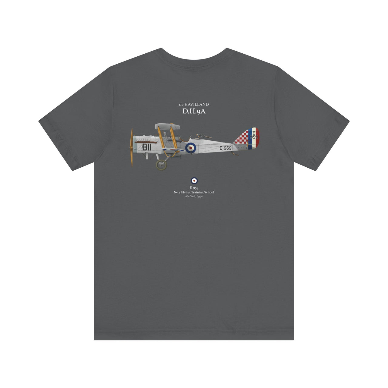 de Havilland D.H.9A - T-shirt printed on back