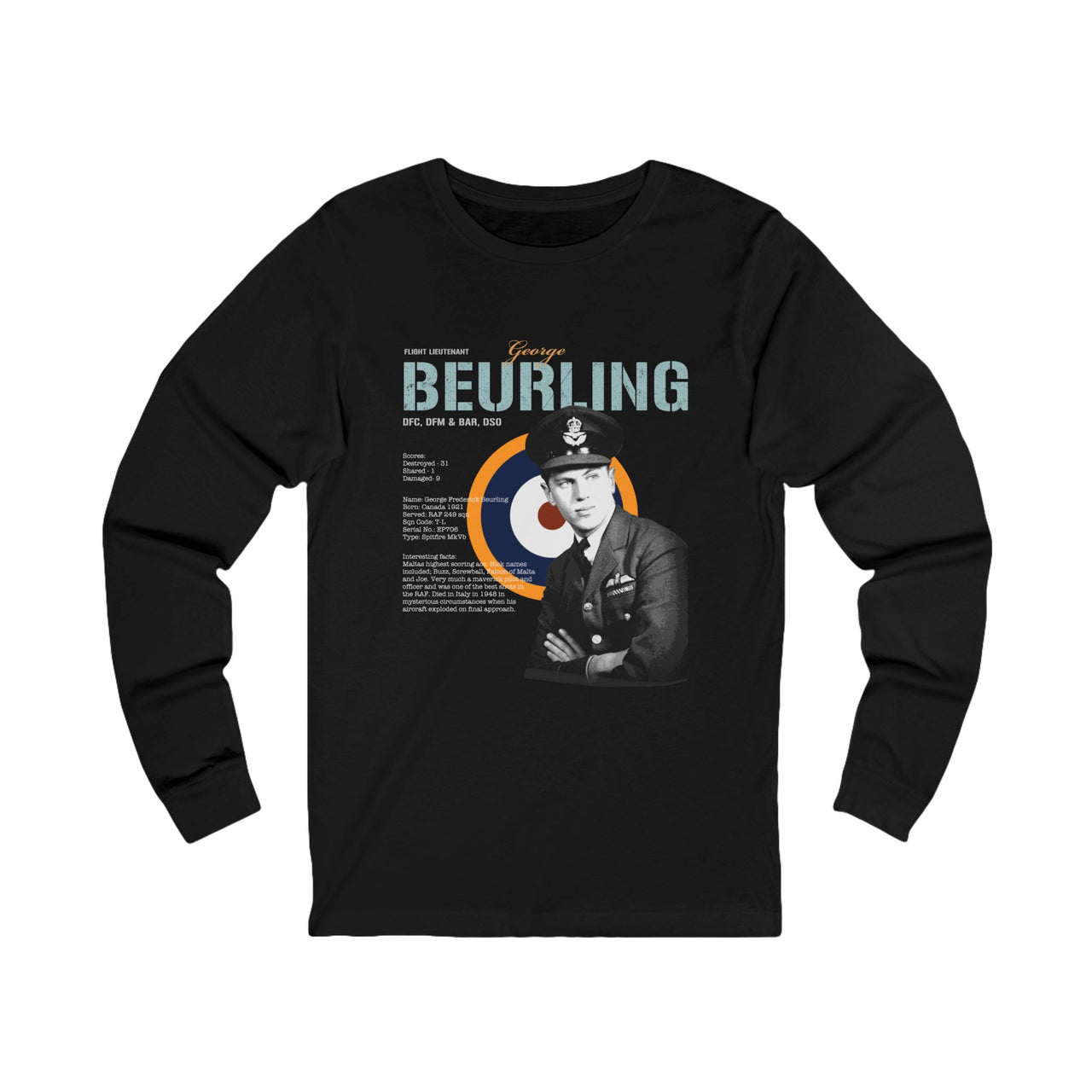 George Beurling - Long Sleeve Tee