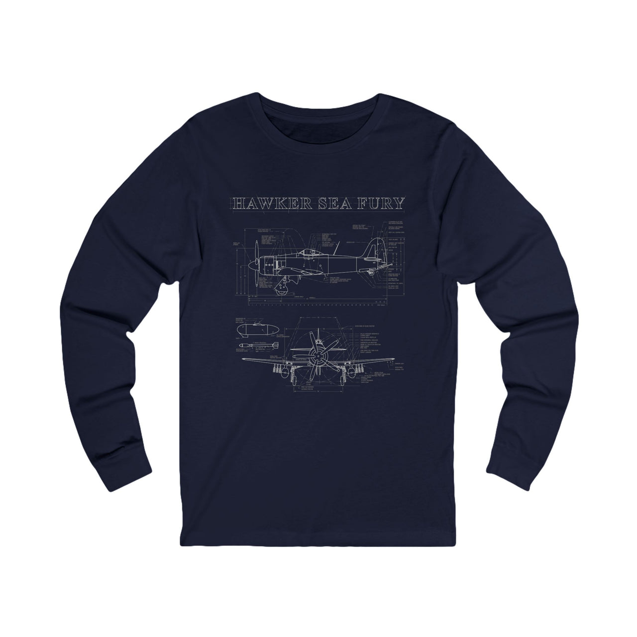 Hawker Sea Fury - Long Sleeve Tee