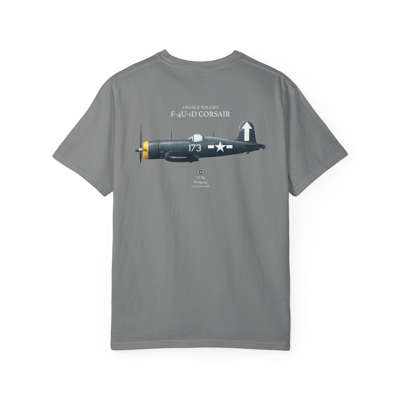 F4U-ID Corsair - T-shirt printed on back