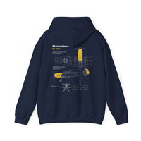 Thumbnail for Messerschmitt 109 - Hoodie printed on back