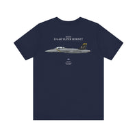 Thumbnail for F/A-18F Super Hornet 'Jolly Rogers' - T-shirt printed on back
