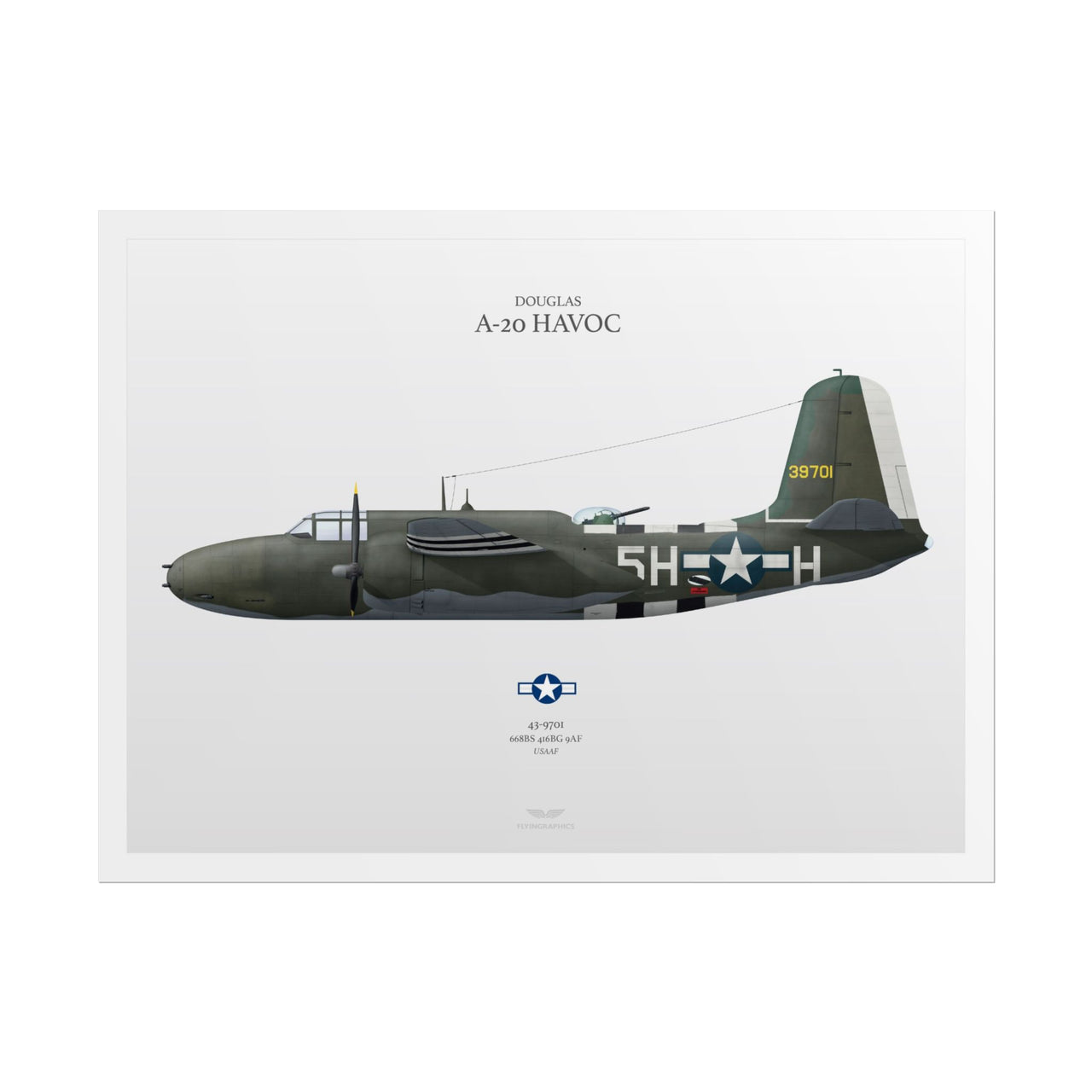 Douglas A-20 Havoc -  Rolled Poster