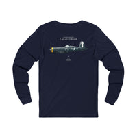 Thumbnail for F4U-ID Corsair - Long Sleeve Tee printed on back
