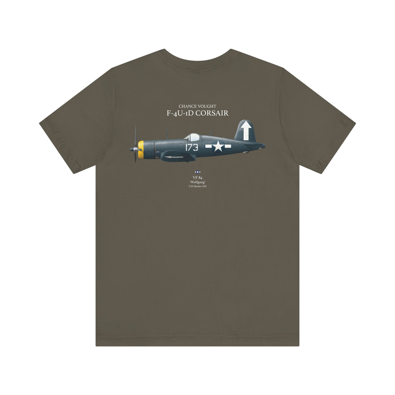 F4U-ID Corsair - T-shirt printed on back