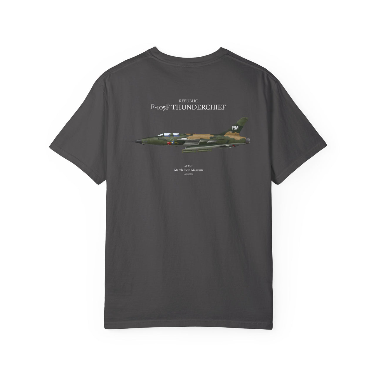 F-105 F Thunderchief - T-shirt printed on back