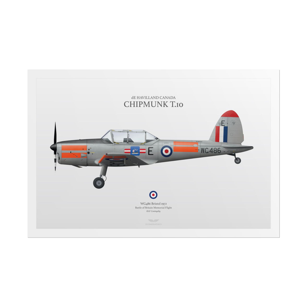 de Havilland Canada Chipmunk T.10 -  Rolled Poster