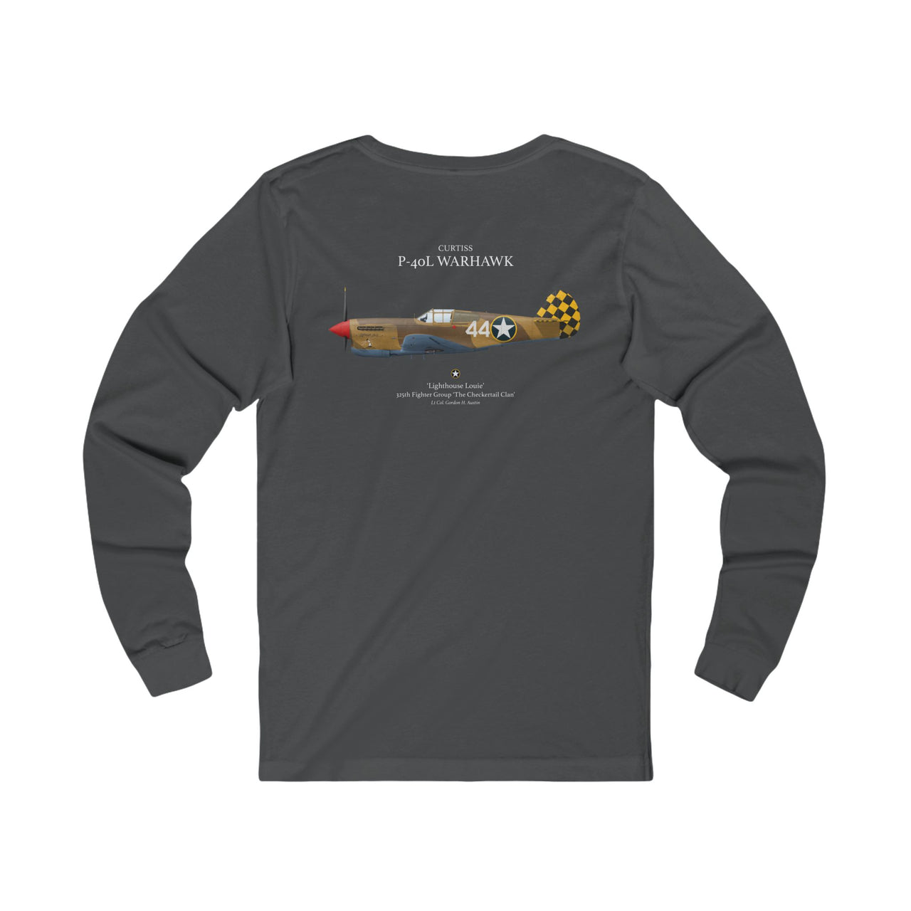 P-40L Warhawk - Long Sleeve Tee printed on back