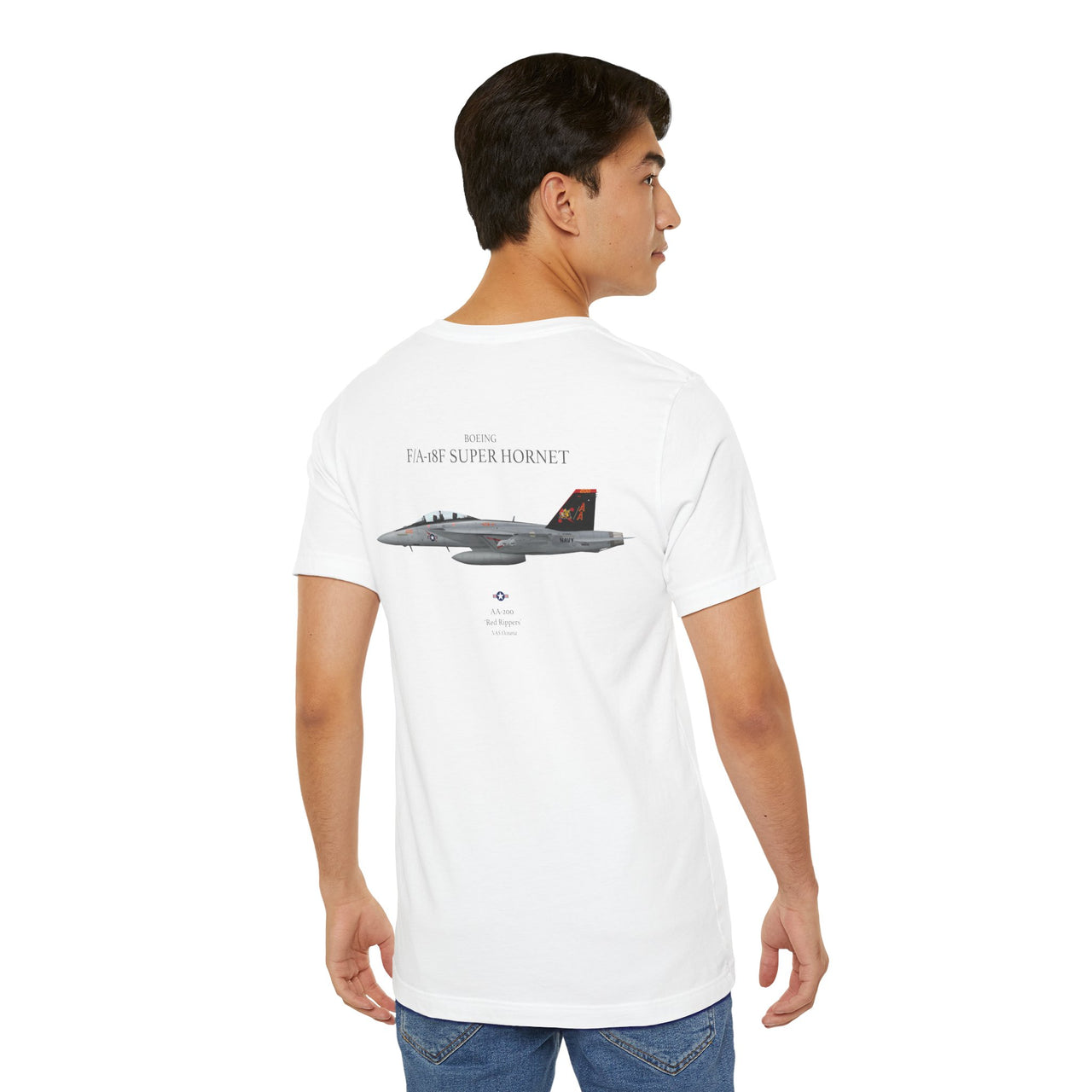 F/A-18F Super Hornet 'Red Rippers' - T-shirt printed on back