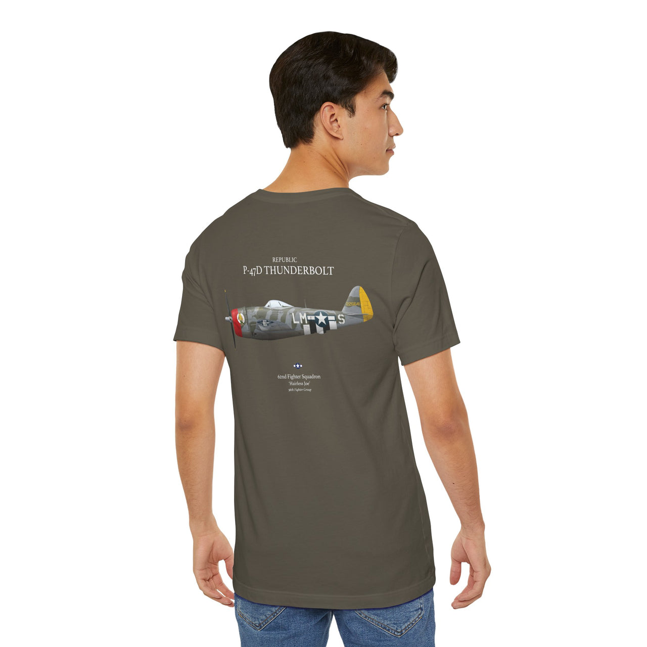 P-47D Thunderbolt - T-shirt printed on back