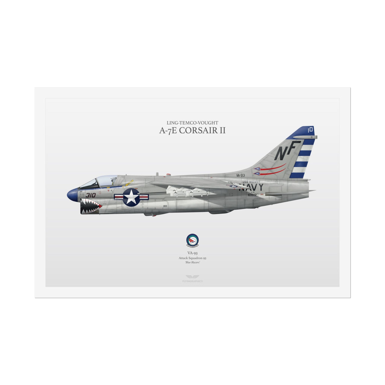 LTV A-7E Corsair II -  Rolled Poster