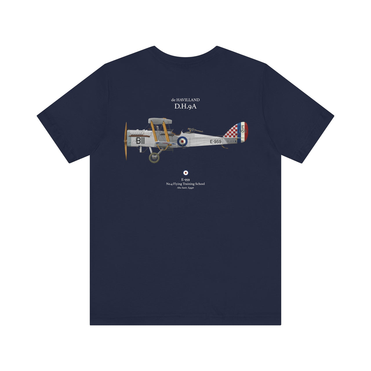 de Havilland D.H.9A - T-shirt printed on back