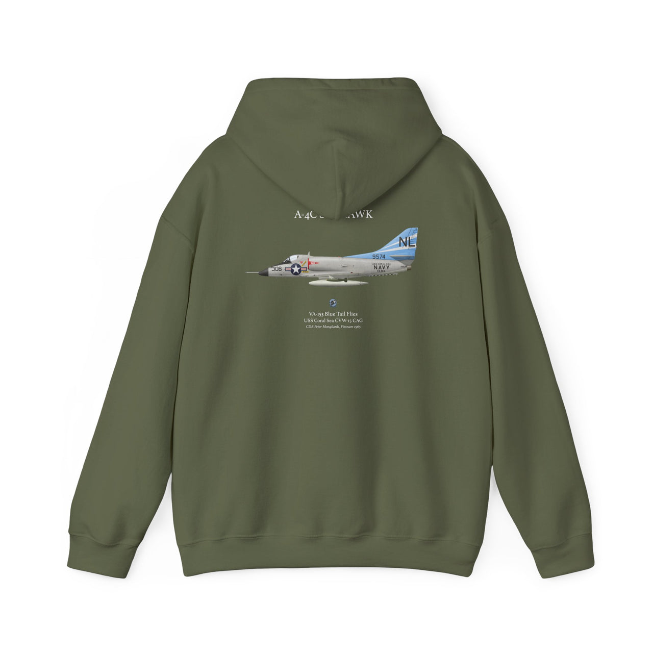 A-4C Skyhawk - Hoodie printed on back