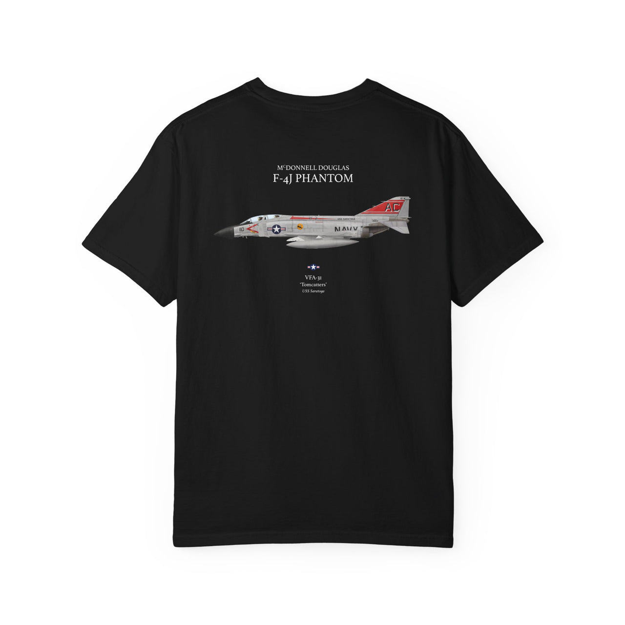 F-4J Phantom 'Tomcatters' - T-shirt printed on back