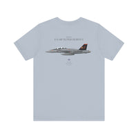 Thumbnail for F/A-18F Super Hornet 'Red Rippers' - T-shirt printed on back