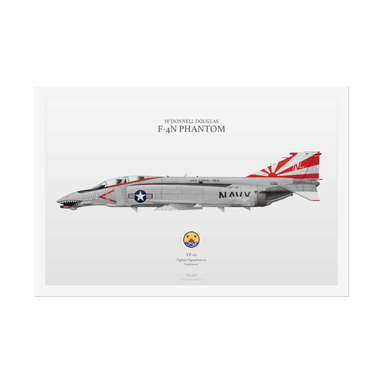 F-4N Phantom 'Sundowners' -  Rolled Poster