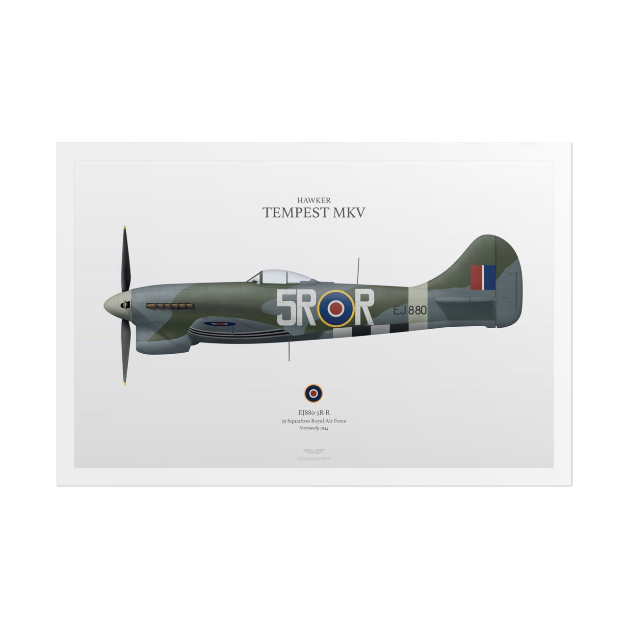 Hawker Tempest MKV -  Rolled Poster