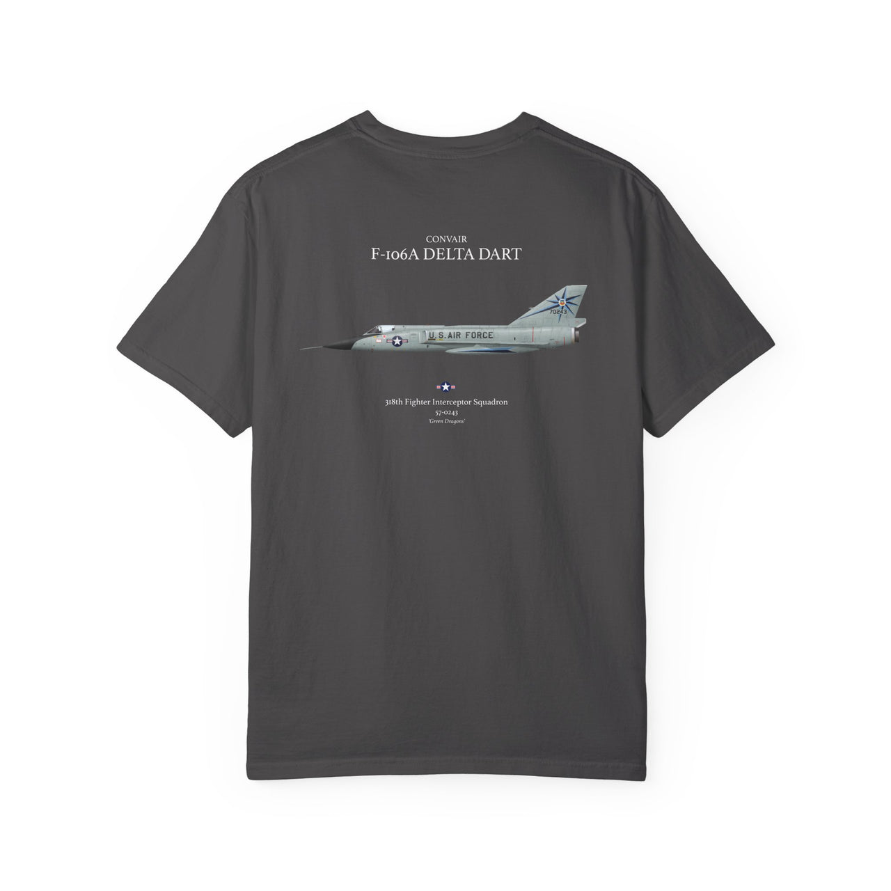 F-106A Delta Dart - T-shirt printed on back