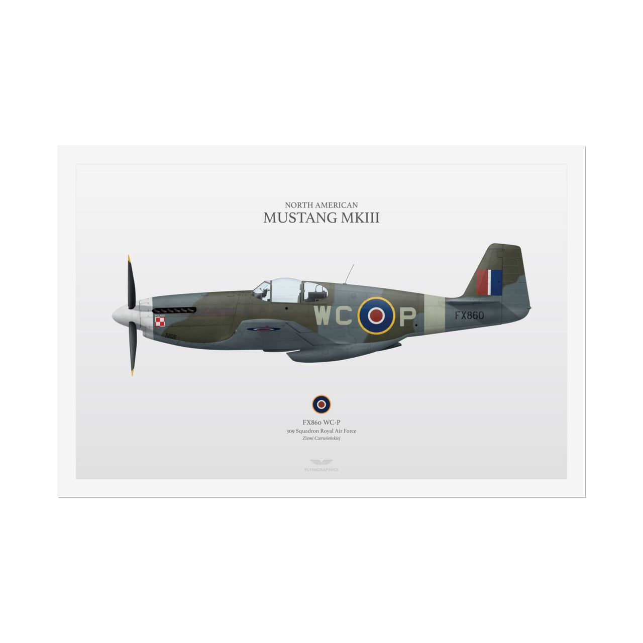 Mustang MKIII  -  Rolled Poster