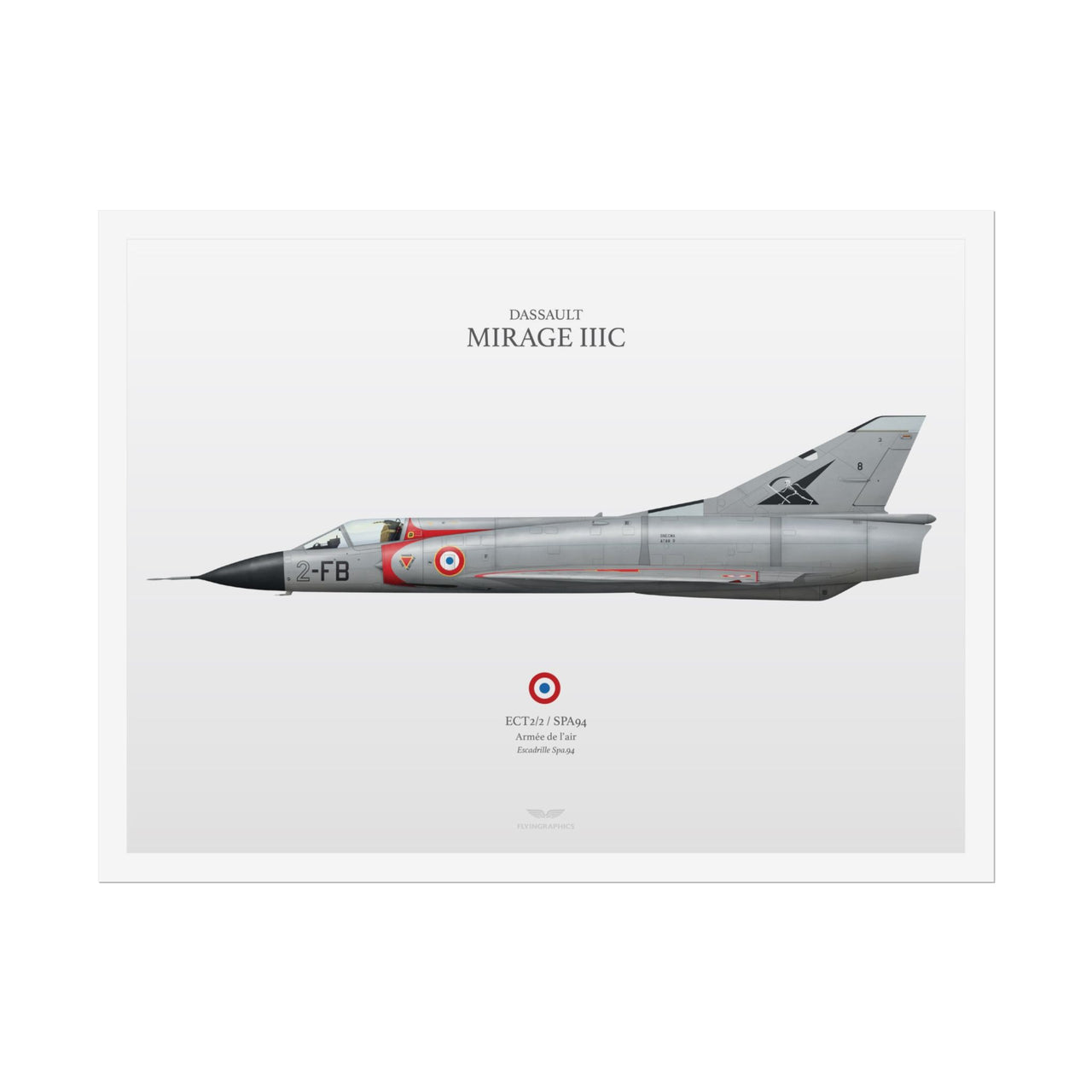 Mirage IIIC SPA94 -  Rolled Poster