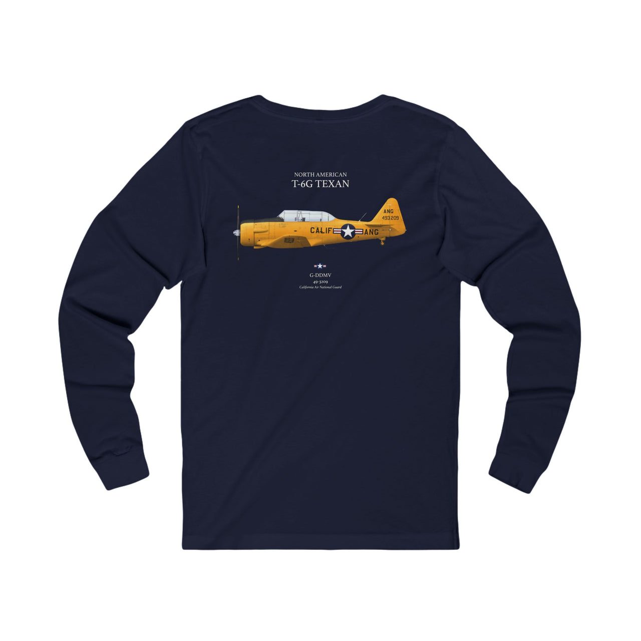 T-6G Texan - Long-Sleeve T-shirt printed on back