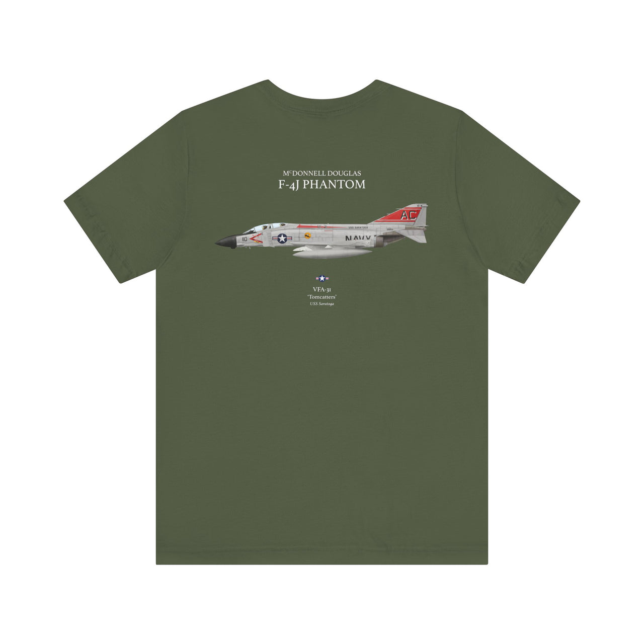 F-4J Phantom 'Tomcatters' - T-shirt printed on back