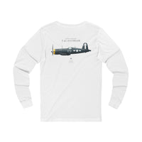 Thumbnail for F4U-ID Corsair - Long Sleeve Tee printed on back