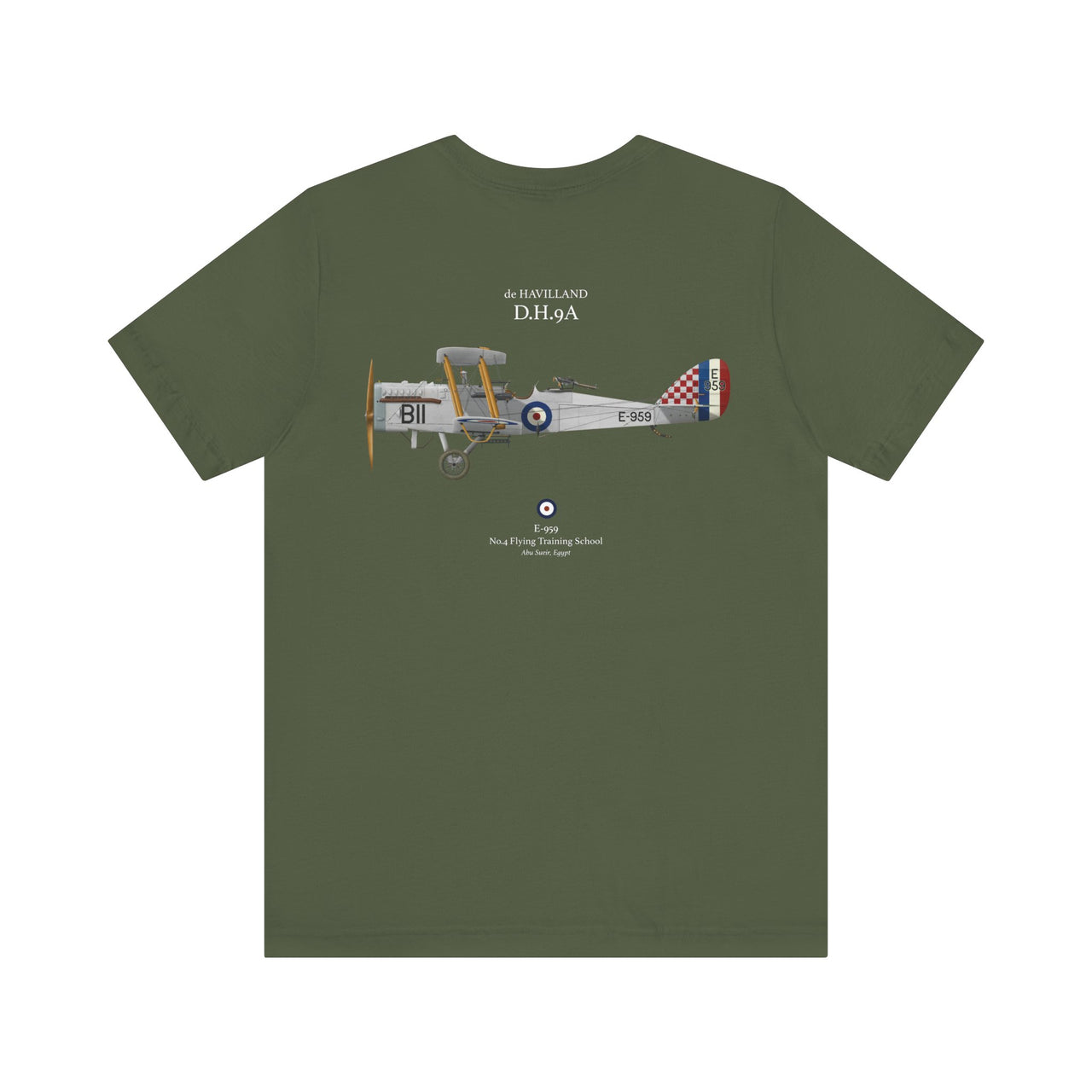 de Havilland D.H.9A - T-shirt printed on back