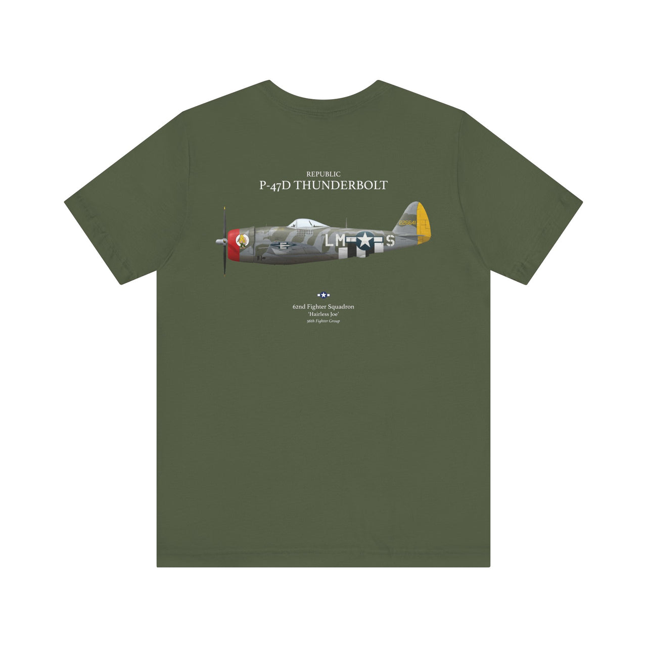 P-47D Thunderbolt - T-shirt printed on back