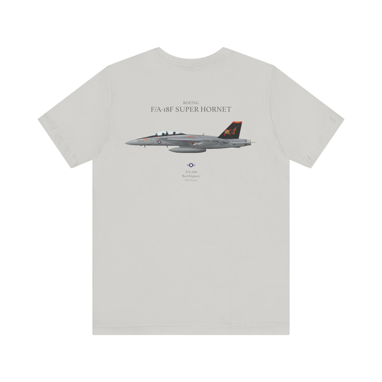 F/A-18F Super Hornet 'Red Rippers' - T-shirt printed on back